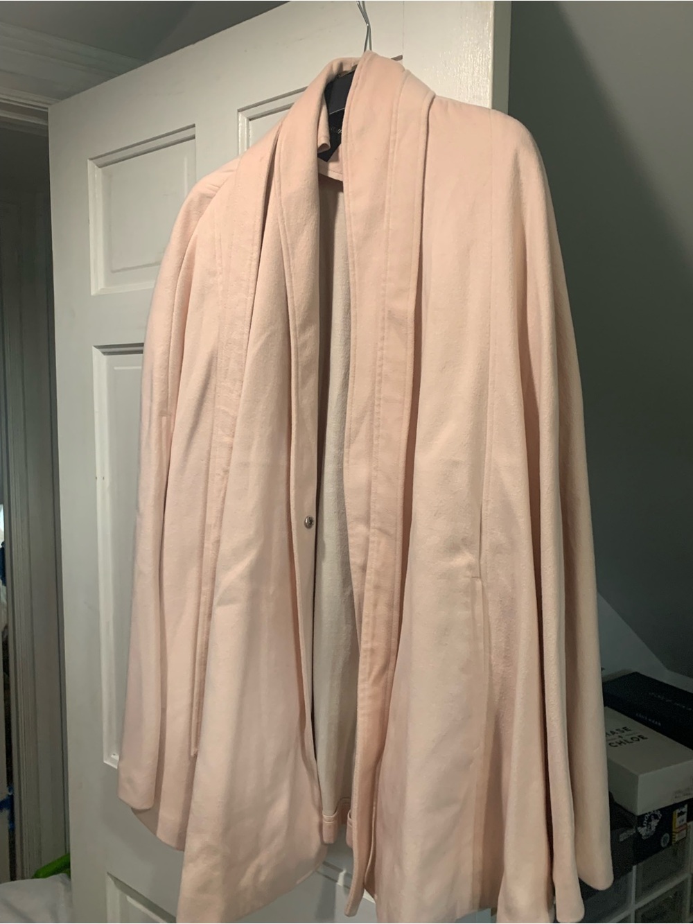 Ivanka Trump Blush Pink Open-Front Cape Jacket